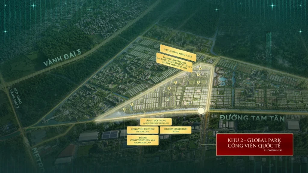 global park công viên quốc tế vinhomes saigon park